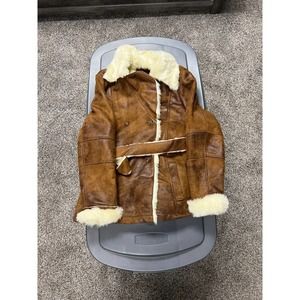 LW Never Worn Leather Fur Coat